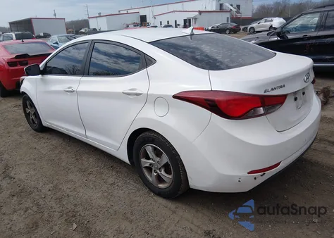 2014 Hyundai Elantra Se z USA, uszkodzony, nr VIN 5NPDH4AE7EH456258